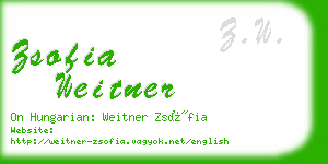zsofia weitner business card